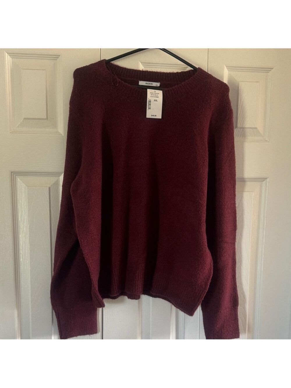 Ricki's Rich Burgundy Crew Neck Sweater